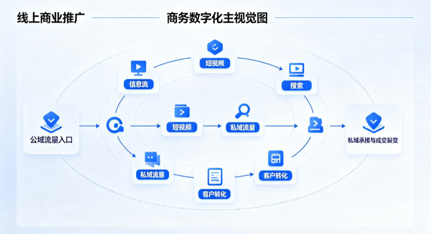 沙湾县线上商业推广怎么做？全域流量闭环搭建与低成本转化实战指南